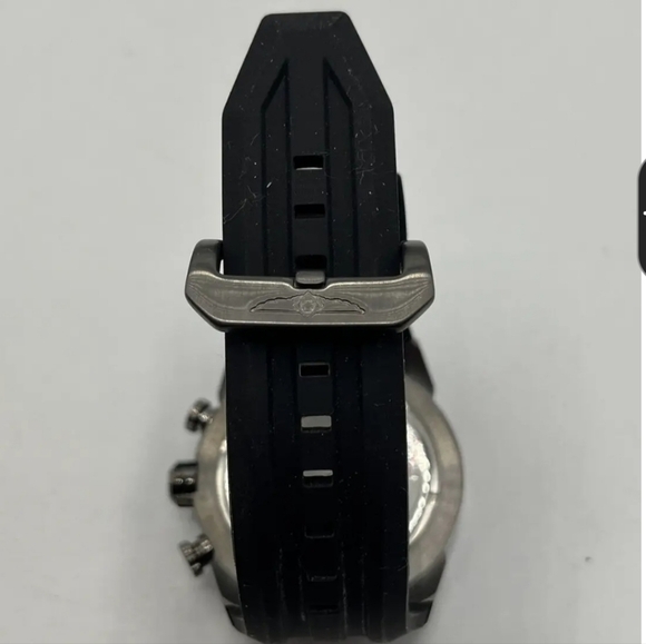 MENS BLACK n CHARCOAL 50MM INVICTA SPEEDWAY WATCH - Picture 3 of 4